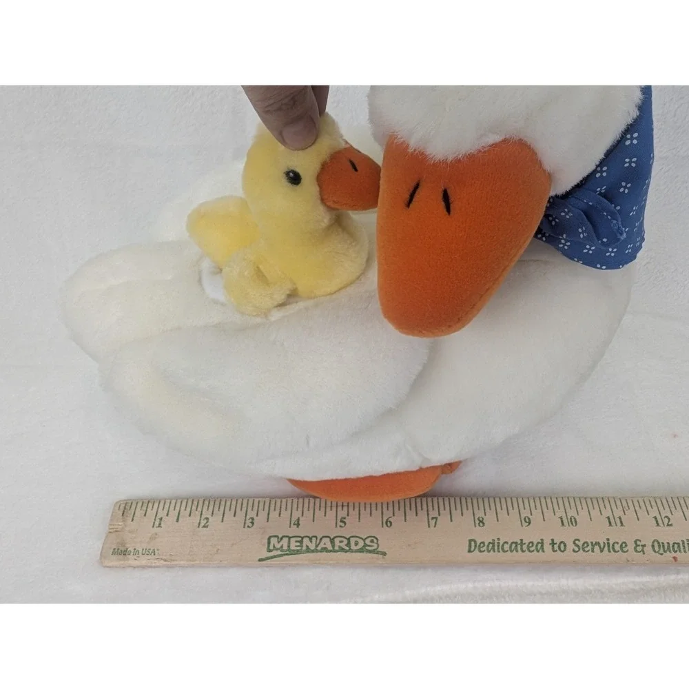 Dakin Duck & Chick Plush Animal Mother Goose Baby Blue Bonnet Nature Babies Rare